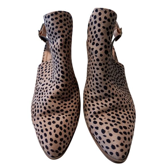 ccocci sling back leopard print Joel  heels shoes size 10 - Picture 3 of 7